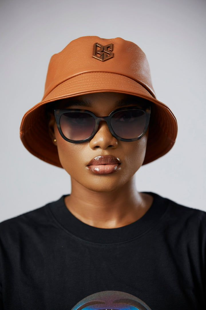 LBS Brown Leather Hat