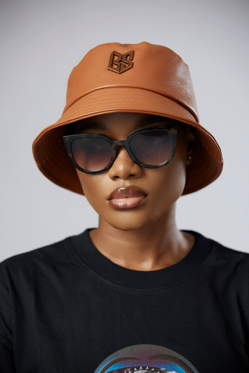 LBS Brown Leather Hat