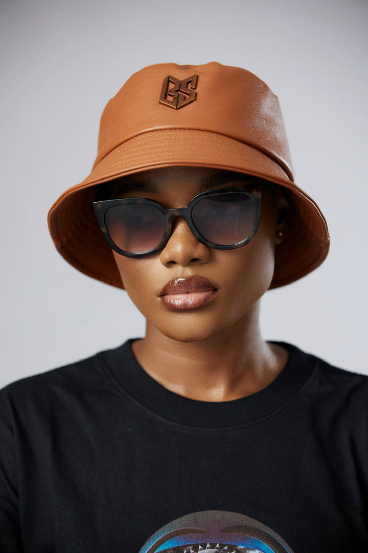 LBS Brown Leather Hat