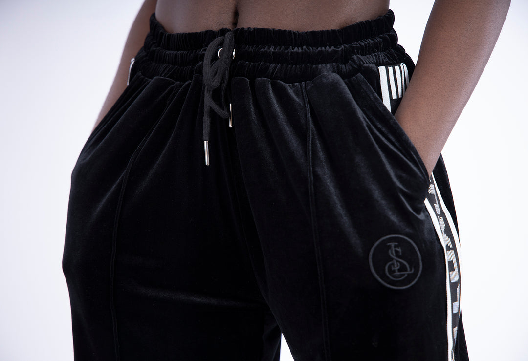 Black Luxury Velvet Pants