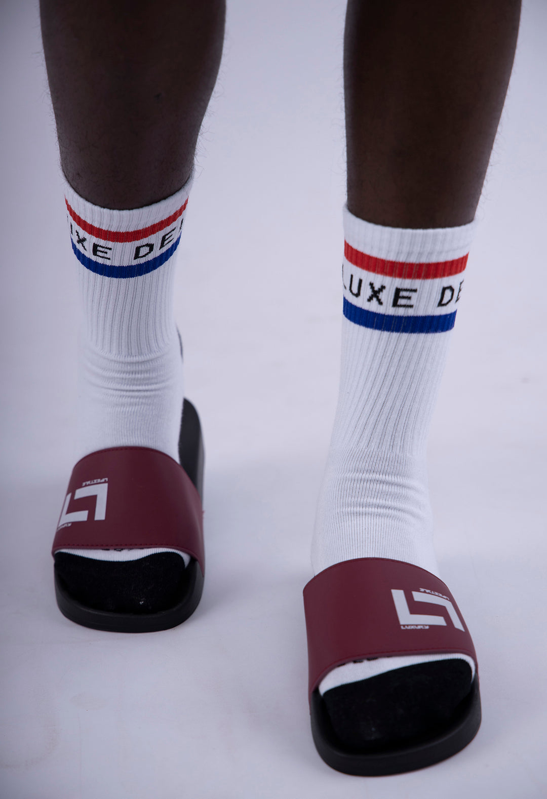 Wine Luxury Leather Slides