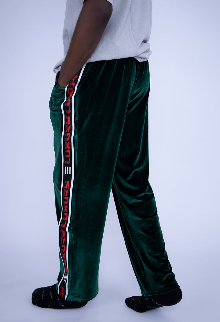Green Luxury Velvet Pants
