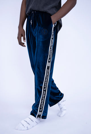 Blue Luxury Velvet Pants