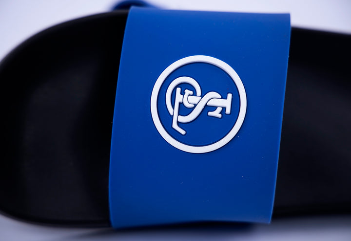 Blue Luxury Rubber Slides